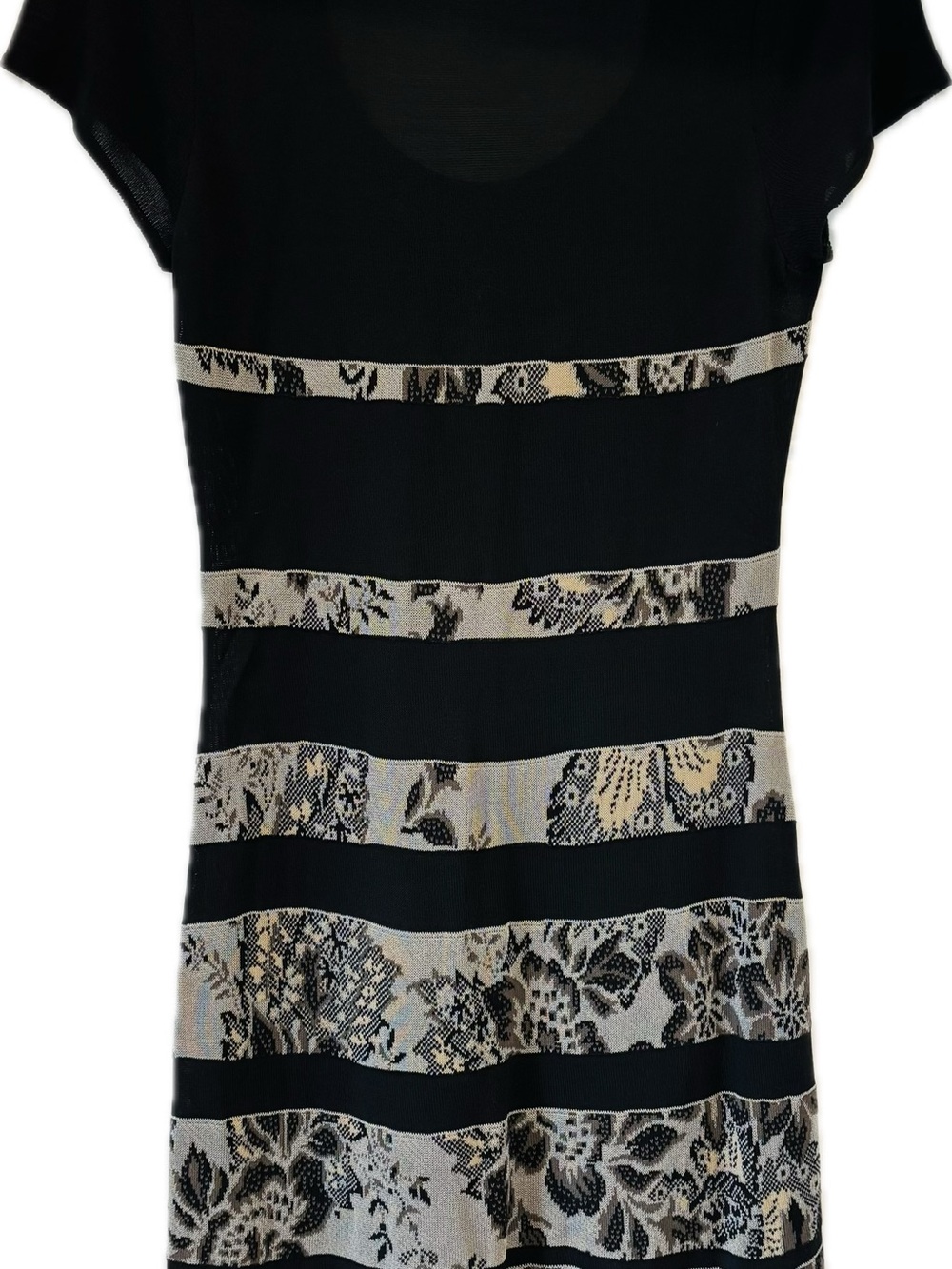 Kenzo Black Dress with Red Jungle Logo. US size 6 - 8